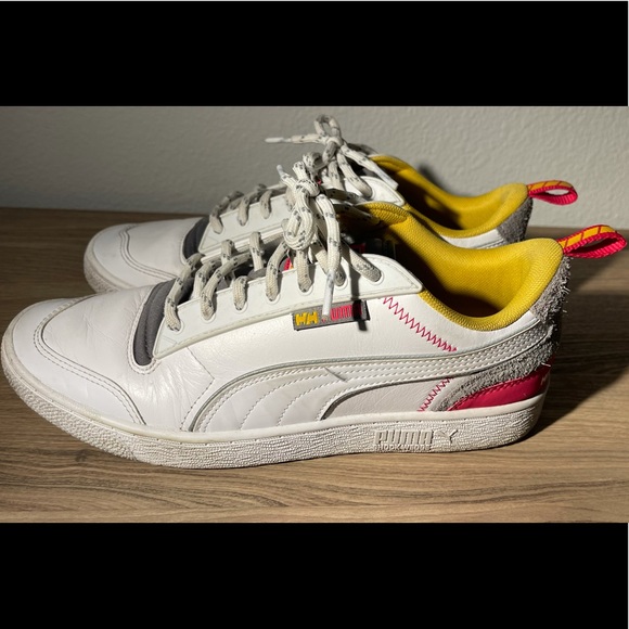 Puma Helly Hansen Special Edition White/Pink/Yellow Like New - Picture 4 of 6